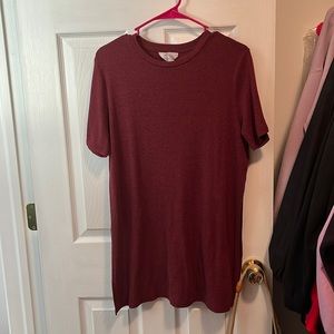 Burgundy long shirt